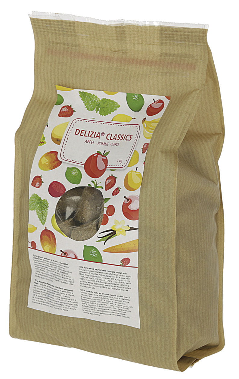 Smakołyki dla konia Delizia Classic, jabłko, 1 kg, Kerbl - Cavalo